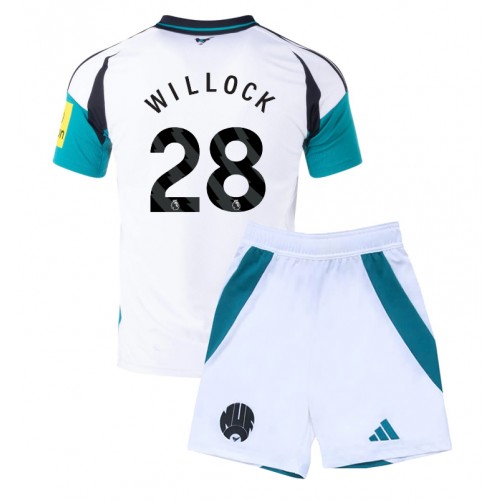 Fotbalové Dres Newcastle United Joe Willock #28 Dětské Alternativní 2024-25 Krátký Rukáv (+ trenýrky)